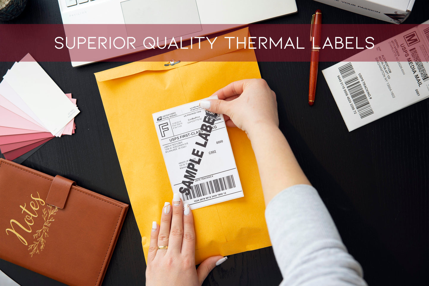 Thermal Shipping Labels 4x6 inch Fanfold- Total 2000 Labels