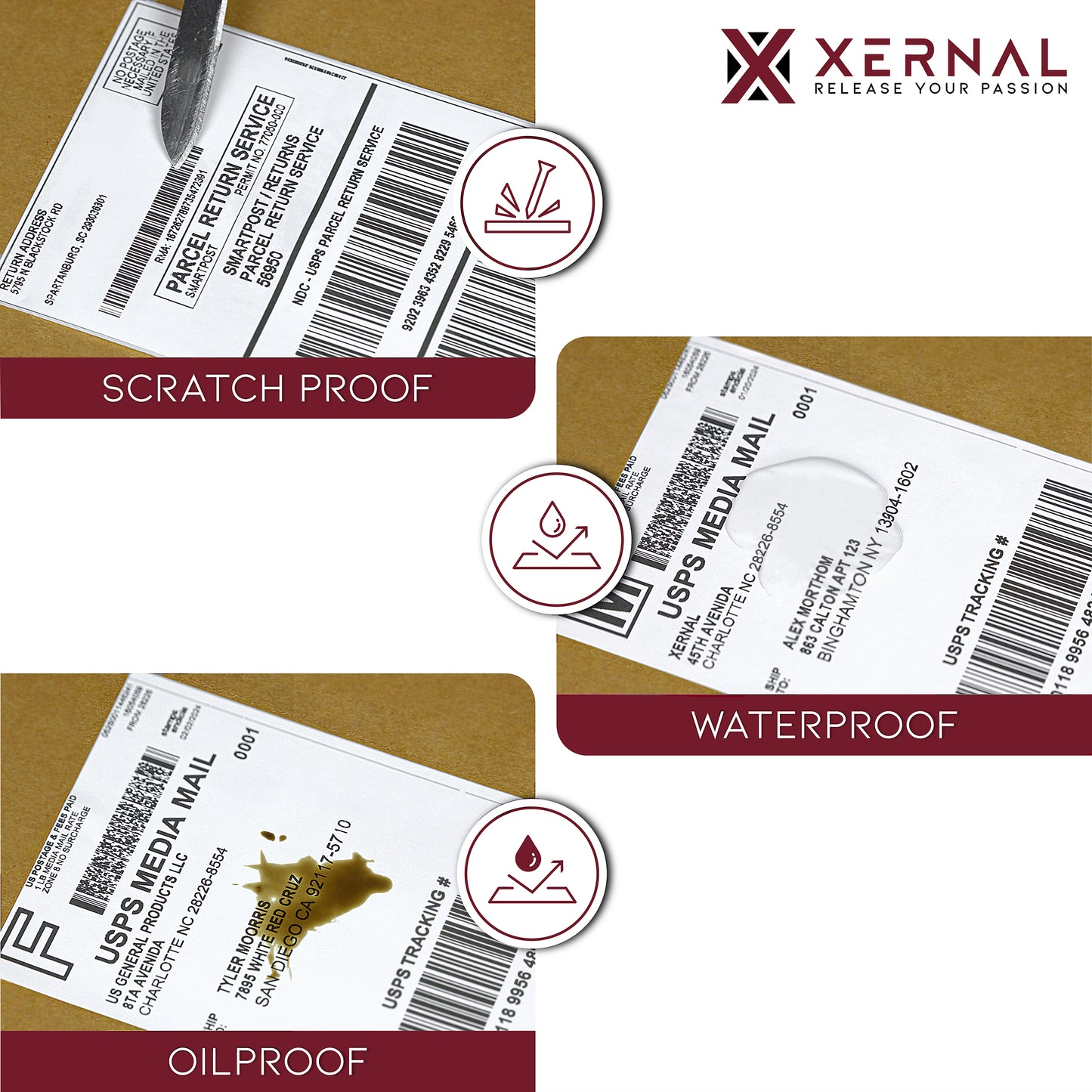 Thermal Shipping Labels 4x6 inch Fanfold- Total 2000 Labels